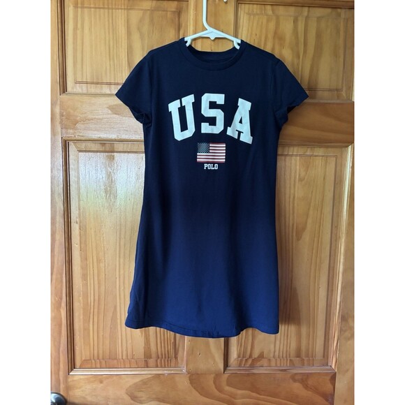 Polo by Ralph Lauren Other - Polo Ralph Lauren Jersey Dress Girls Size M Team USA Cotton Tee Summer Dress